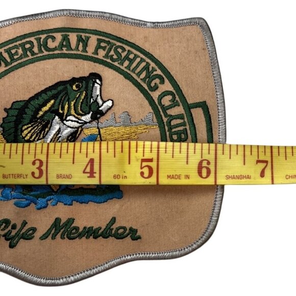 North American Fishing Club Life Member Embroidered Patch Vintage Retro - Picture 3 of 4
